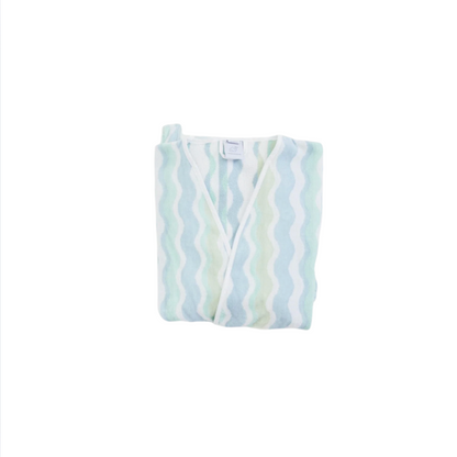 Women’s Short Sea Squiggle Plush Robe