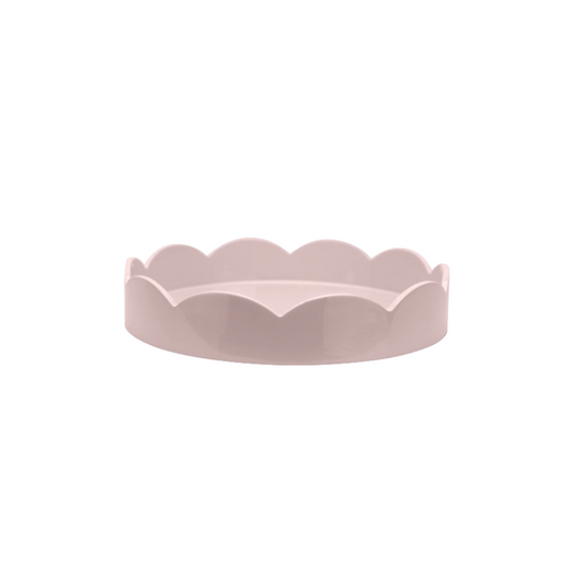 Addison Ross Scalloped Tray Pale Pink