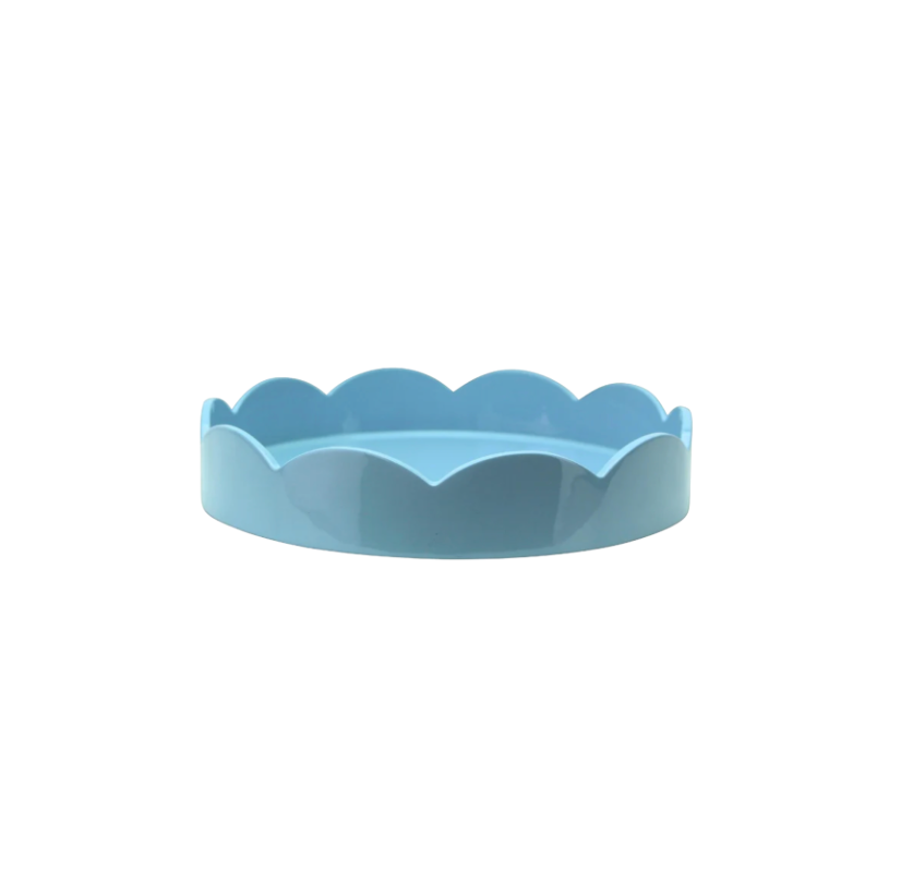 Addison Ross Scallop Pale Denim Tray