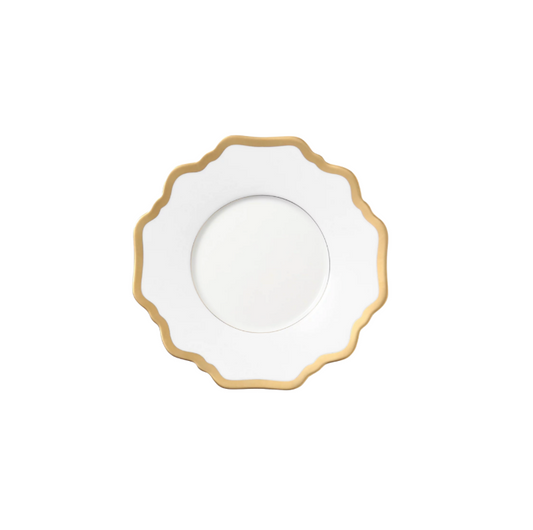 Anna Weatherley Antique White Gold Tea Saucer