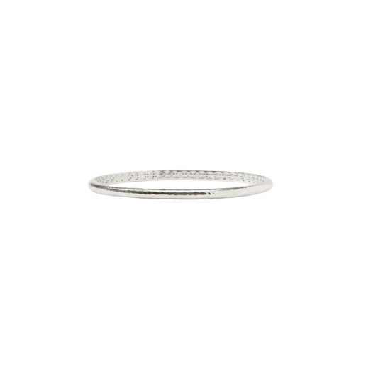 Julie Vos Silver Havana Demi Bangle