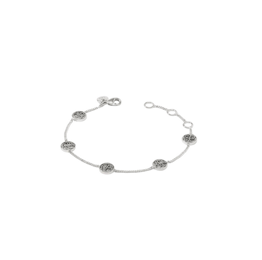 Julie Vos Silver Valencia Delicate Bracelet