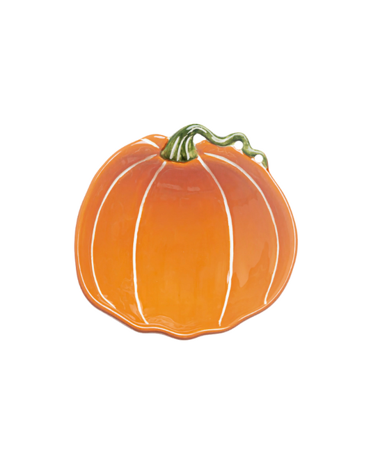 Orange & White Small Pumpkin Bowl