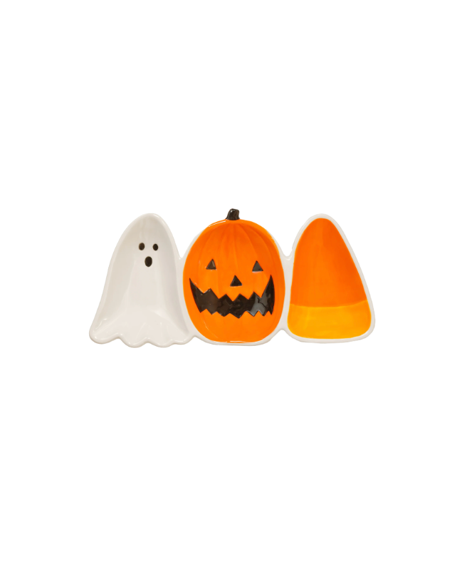 Festive Halloween 3 Sectioned Dish