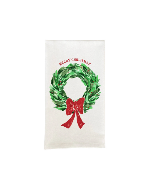 Christmas Wreath with Red Bow