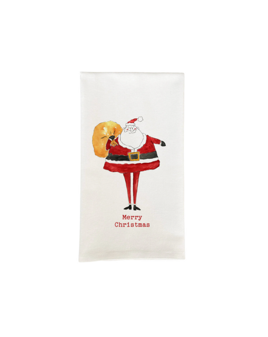 Skinny Santa Kitchen Towel
