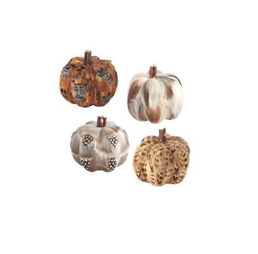 Assorted Feather Pumpkins