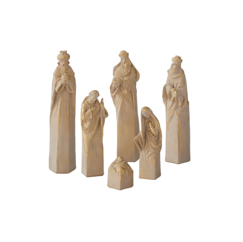 Tan & Gold Nativity