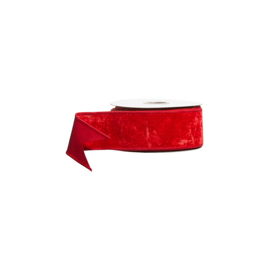 Red Velvet Wired Ribbon