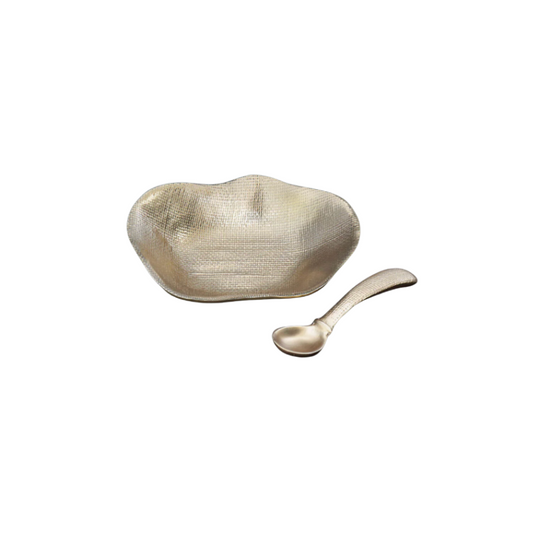Beatriz Ball Sierra Kioto Mini Bowl Gold with Spoon