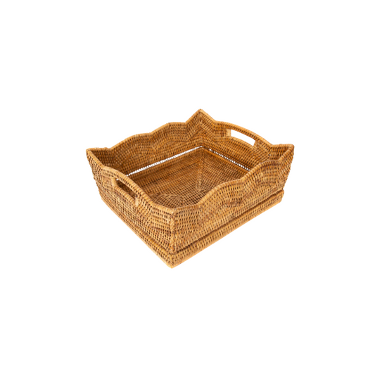 Small Scallop Rectangle Basket