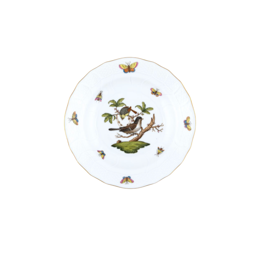 Herend Rothschild Bird Dessert Plate - Motif #1