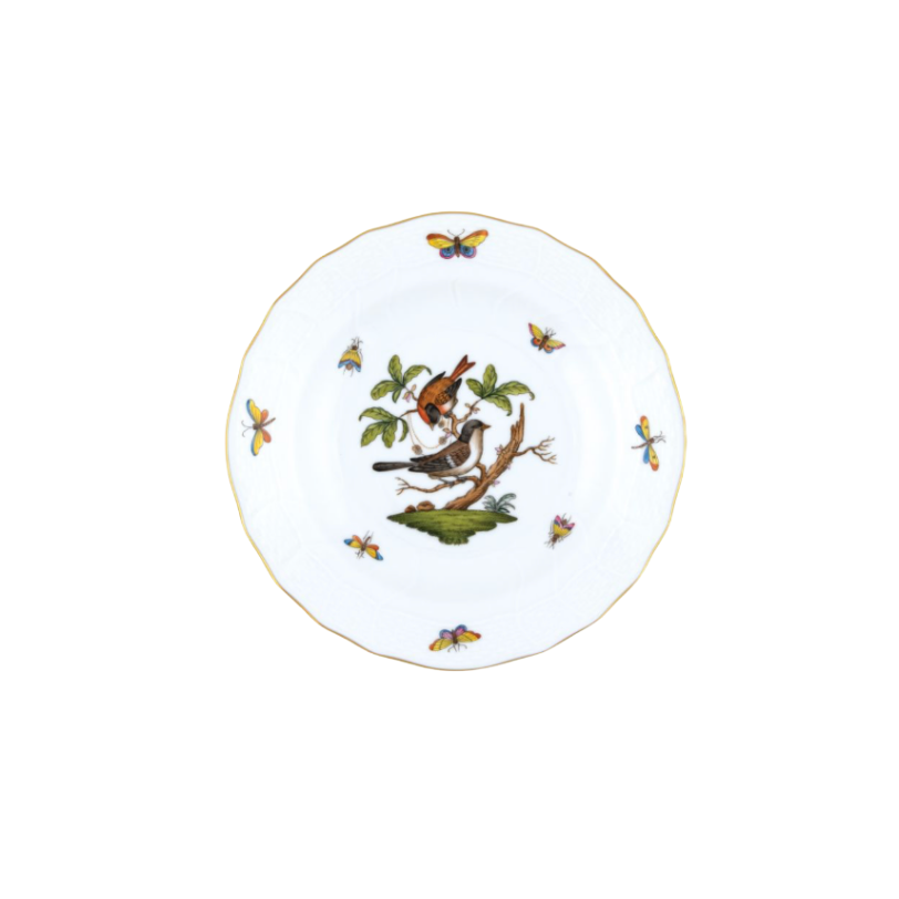 Herend Rothschild Bird Dessert Plate - Motif #4
