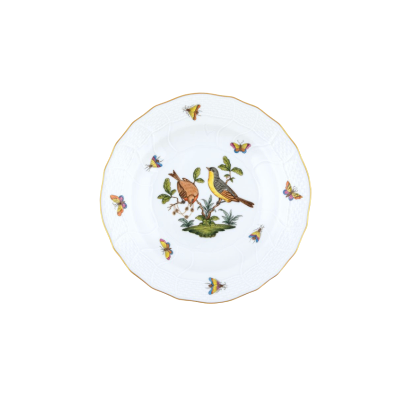 Herend Rothschild Bird Dessert Plate - Motif #7