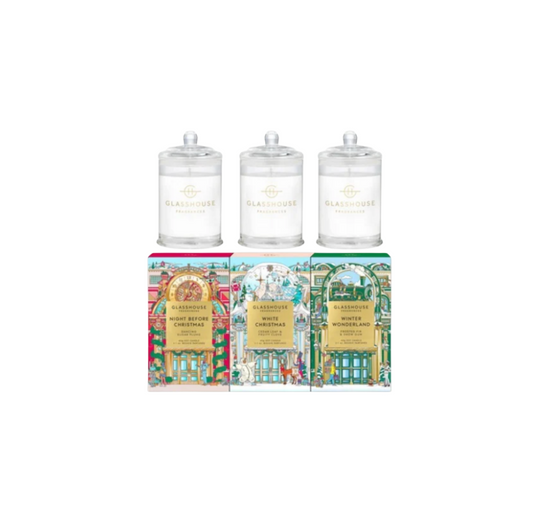 Glasshouse Fragrances Christmas Candle Trio