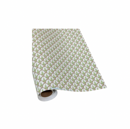Caspari Deco Christmas Gold Gift Wrap