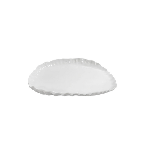 Beatriz Ball VIDA Bloom Pinched Large Oval Platter (White)