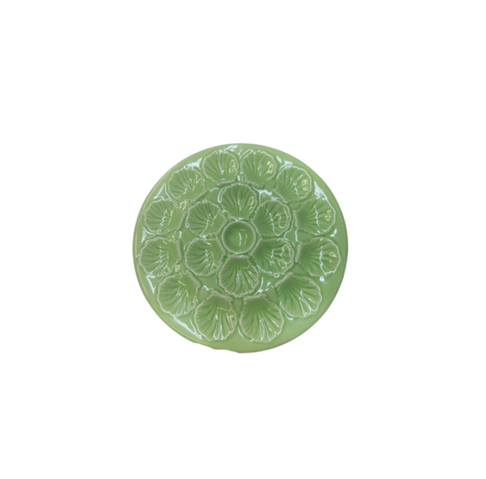 Extra Large Light Green Oyster Plate