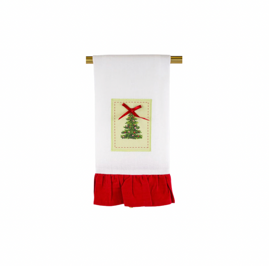 Noelle Tree Ruffle Hand Towel
