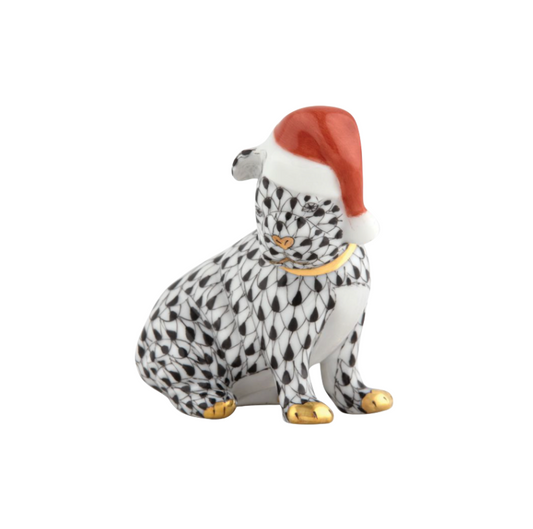 Herend Santa Black Puppy