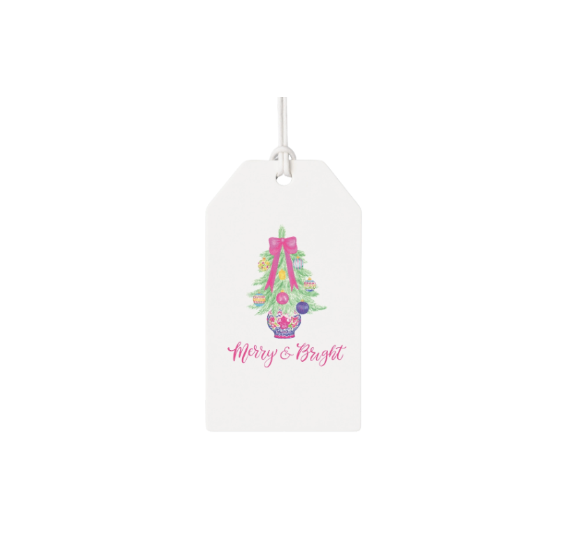 Merry & Bright Christmas Gift Tag