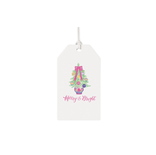 Merry & Bright Christmas Gift Tag