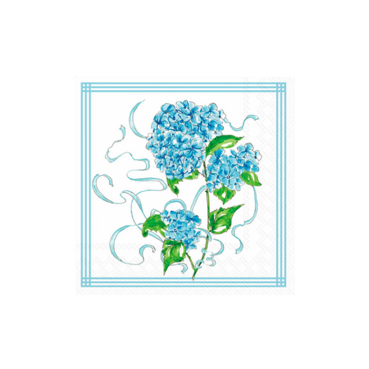Hydrangea Allover Cocktail Napkin