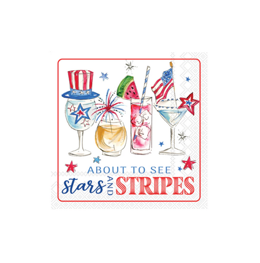 Patriotic Cocktail Cocktail Napkin