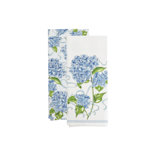 Blue Hydrangea Tea Towels (Set of 2)