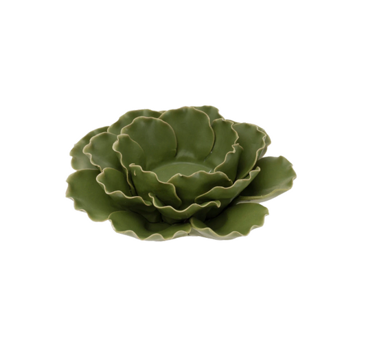 Sage Flower Tealight Candle Holder