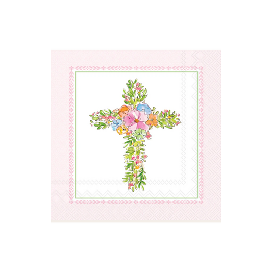 Easter Cross Cocktail Napkin