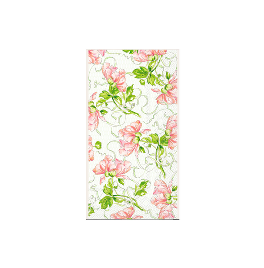 Coral Garden Party Guest Towel