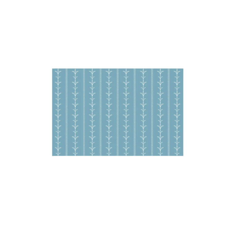 Dogwood Hill Palm Court Stripe Blue Placemats