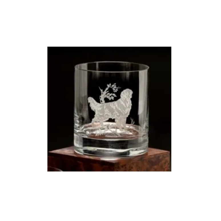 Julie Wear Golden Retriever Double Old Fashion Glasses