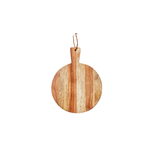 Two Toned Round Serving Board