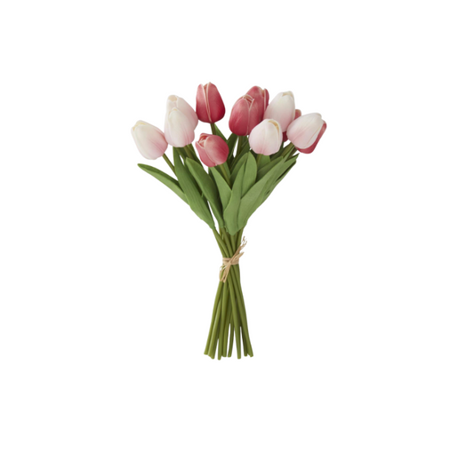 Pink & Rose Real Touch Mini Tulip Bundle