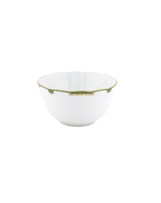 Herend Princess Victoria Dark Green Round Bowl
