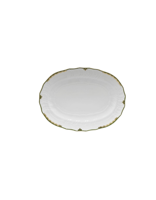 Herend Princess Victoria Dark Green Platter