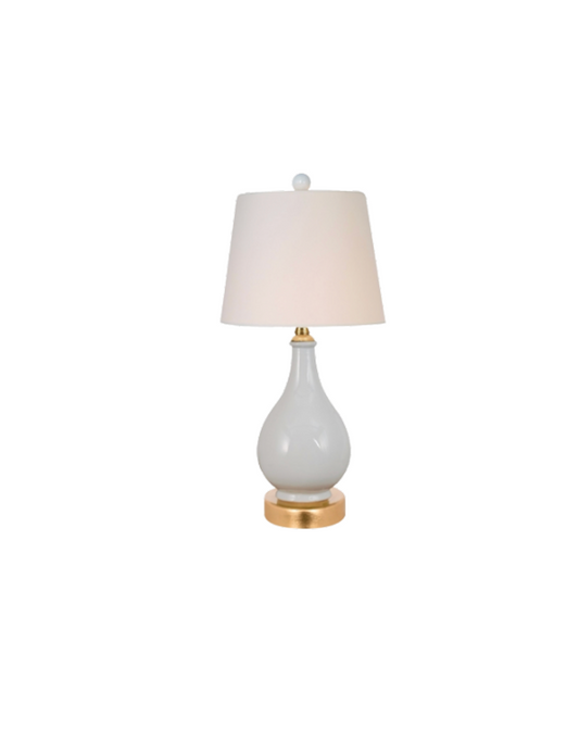 Porcelain Cloud Blue Mini Vase Lamp