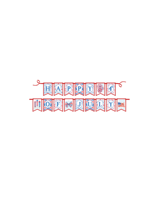 Happy 4th of July Party Banner