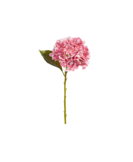 Real Touch Pink Hydrangea Stem