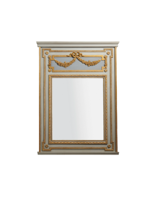 Distressed Wood Framed Wall Mirror