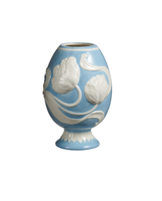 Embossed Egg Shape Vase