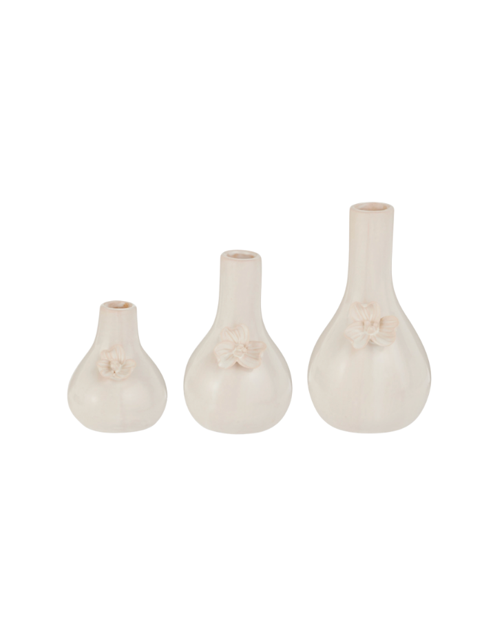 White Floral Bud Vase