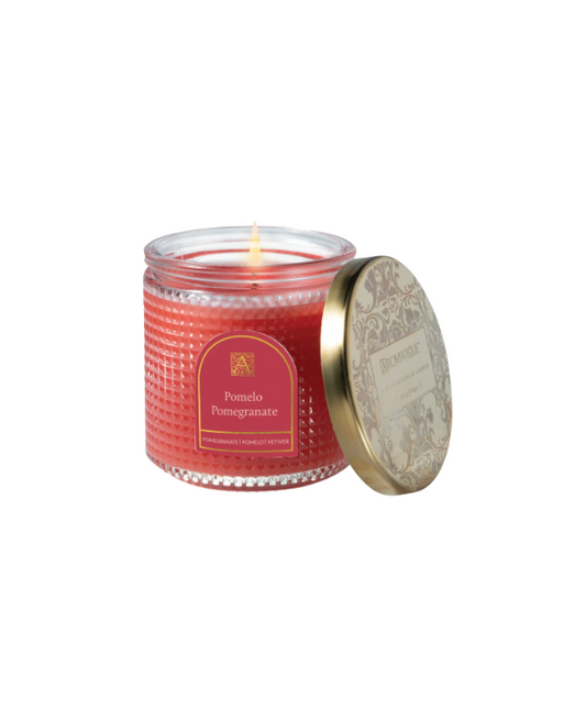 Aromatique Pomelo Pomegranate - Textured Glass Candle