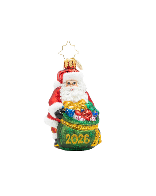 Christopher Radko Santa's Yearly Drop Gem