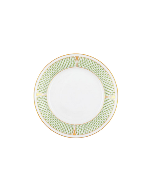 Herend Art Deco Green Salad Plate