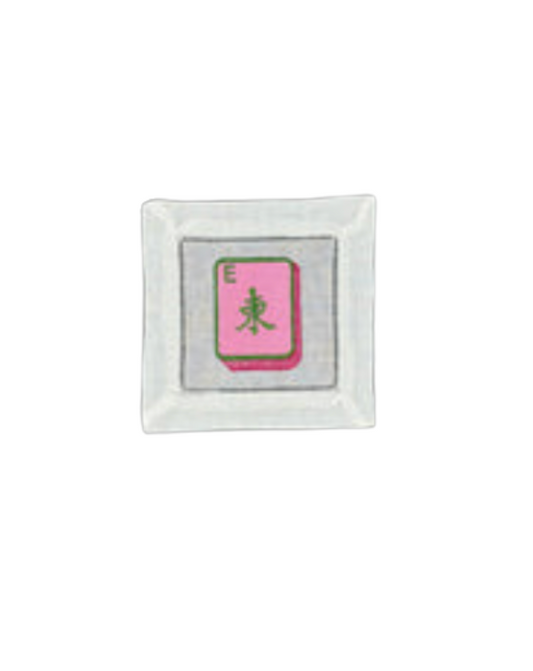 Mahjong Linen Cocktail Napkin