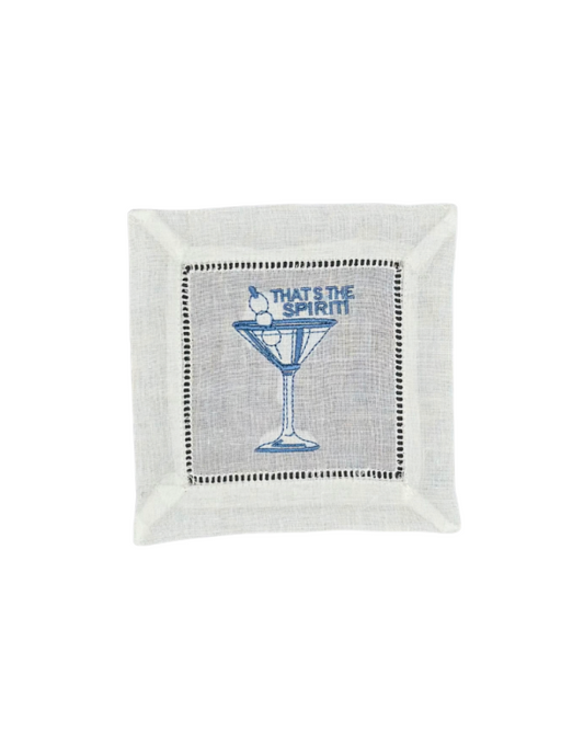 That's the Spirit Linen Cocktail Napkin