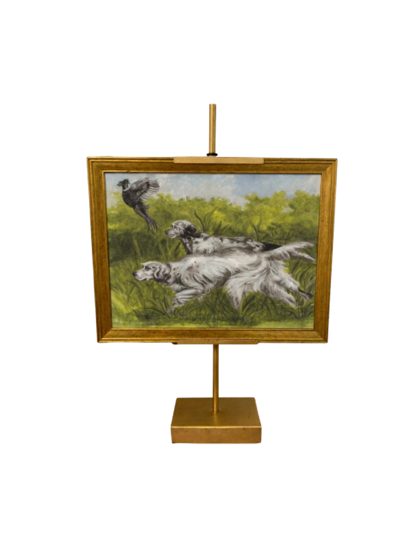 Bird Dogs Framed Art + Easel